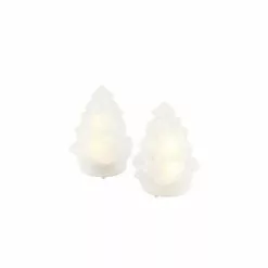 Sirius Statuettes Et Figurines Arbre En Verre 2 Pcs En Verre Blanc