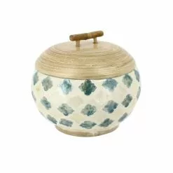 Pirouette Paris Statuettes Et Figurines Boite En Bambou Et Coquilles D'uf