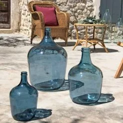 Maison Tilleul Vases Bonbonne Dame Jeanne 12L Bleu -Vases Soldes bonbonne dame jeanne 12l bleu 3