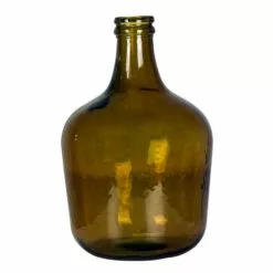 Maison Tilleul Vases Bonbonne Dame Jeanne 12L Marron