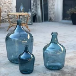 Maison Tilleul Vases Bonbonne Dame Jeanne 4L Bleu -Vases Soldes bonbonne dame jeanne 4l bleu 3