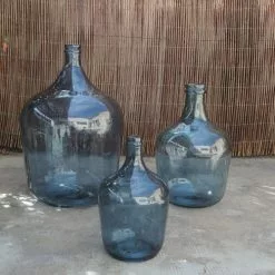 Maison Tilleul Vases Bonbonne Dame Jeanne 4L Bleu -Vases Soldes bonbonne dame jeanne 4l bleu 4