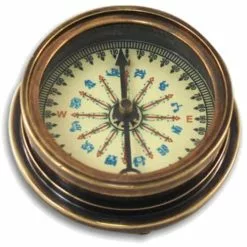 Signes Grimalt Statuettes Et Figurines Boussole En Laiton Ornementale D5,5cm