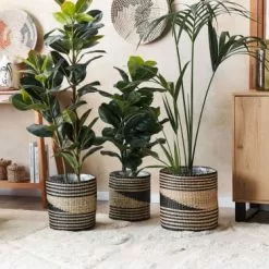 Beliani Vases Cache-pot D'intérieur En Bois Solide Beige H32 28 24 -Vases Soldes cache pot d interieur en bois solide beige h32 28 24 1