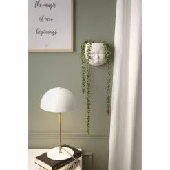 Present Time Vases Cache-pot Mural En Céramique Blanche H18cm -Vases Soldes cache pot mural en ceramique blanche h18cm 3