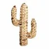 Toilinux Statuettes Et Figurines Cactus En Jacinthe D'eau Tressée H45cm -Vases Soldes cactus en jacinthe d eau tressee h45cm