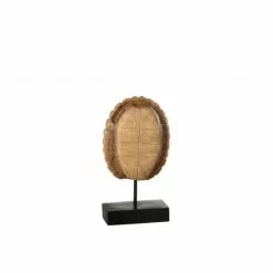 LANADECO Statuettes Et Figurines Carapace De Tortue Sur Pied Résine Marron H30cm -Vases Soldes carapace de tortue sur pied resine marron h30cm 3
