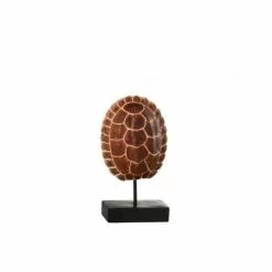 LANADECO Statuettes Et Figurines Carapace De Tortue Sur Pied Résine Marron H30cm -Vases Soldes carapace de tortue sur pied resine marron h30cm 4