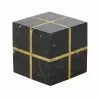 Maisons Du Monde Statuettes Et Figurines Cube Déco En Marbre Noir Avec Lignes Dorées 11x11 -Vases Soldes cube deco en marbre noir avec lignes dorees 11x11 1000 3 17 209732 1