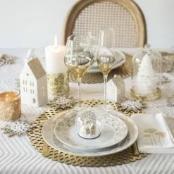 Maisons Du Monde Décorations à Poser De Noël Déco De Noël Maison Lumineuse En Céramique Blanche H15 -Vases Soldes deco de noel maison lumineuse en ceramique blanche h15 1000 13 10 197179 5