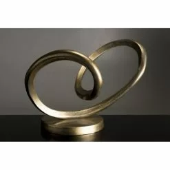 MACABANE Statuettes Et Figurines Décoration Aluminium Doré -Vases Soldes decoration aluminium dore 2