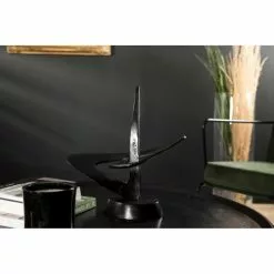 MACABANE Statuettes Et Figurines Décoration Aluminium Noir -Vases Soldes decoration aluminium noir 1