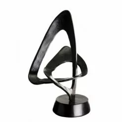 MACABANE Statuettes Et Figurines Décoration Aluminium Noir -Vases Soldes decoration aluminium noir 5