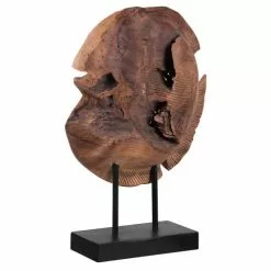 Beliani Statuettes Et Figurines Décoration En Bois -Vases Soldes decoration en bois 2