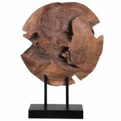 Beliani Statuettes Et Figurines Décoration En Bois