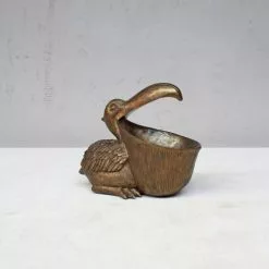 Chehoma Statuettes Et Figurines Décoration Pélican En Métal Cuivré -Vases Soldes decoration pelican en metal cuivre 1