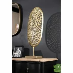 MACABANE Statuettes Et Figurines Décoration Sculpture Aluminium Doré -Vases Soldes decoration sculpture aluminium dore 3