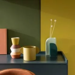 Maisons Du Monde Duo Vases En Grès Blanc Et Vert H21 -Vases Soldes duo vases en gres blanc et vert h21 1000 15 38 228818 3