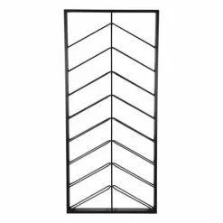 MACABANE Statuettes Et Figurines Etagère Range-bouteilles Vin 8 Niveaux 16 Bouteilles Métal Noir