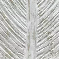 Sensei Maison Statuettes Et Figurines Feuille Décorative En Bois De Manguier Blanc 21x9x50 Cm -Vases Soldes feuille decorative en bois de manguier blanc 21x9x50 cm 2