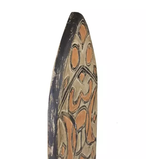 MOYCOR Statuettes Et Figurines Figure De Bouclier En Bois Marron 4 MOYCOR Statuettes Et Figurines Figure De Bouclier En Bois Marron – Image 2