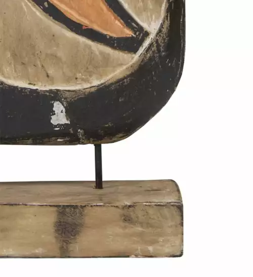 MOYCOR Statuettes Et Figurines Figure De Bouclier En Bois Marron 7 MOYCOR Statuettes Et Figurines Figure De Bouclier En Bois Marron – Image 5