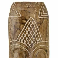 MOYCOR Statuettes Et Figurines Figure Sculptée En Bois Marron -Vases Soldes figure sculptee en bois marron 1