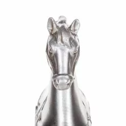 Beliani Statuettes Et Figurines Figurine Décorative Argentée -Vases Soldes figurine decorative argentee 3