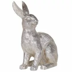 Beliani Statuettes Et Figurines Figurine Décorative Lapin 35 Cm