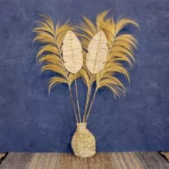 Now’s Home Vases Jarre Décorative En Fibre D'abaca -Vases Soldes jarre decorative en fibre d abaca 4