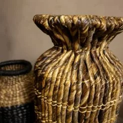 Now’s Home Vases Jarre En Fibre D'abaca H60cm -Vases Soldes jarre en fibre d abaca h60cm 2