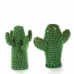 Serax Lot De 2 Vases Cactus Mini Porcelaine Verte