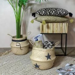 Pirouette Paris Statuettes Et Figurines Panier Cache-pot En Jonc De Mer D30 X H10 -Vases Soldes panier cache pot en jonc de mer d30 x h10 17