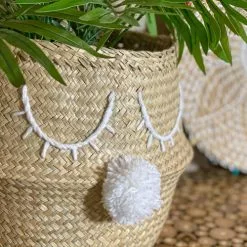 Pirouette Paris Statuettes Et Figurines Panier Cache-pot En Jonc De Mer D30 X H10 -Vases Soldes panier cache pot en jonc de mer d30 x h10 21