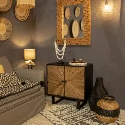 Now’s Home Vases Panier En Jacinthe D'eau D37cm -Vases Soldes panier en jacinthe d eau d37cm 3