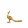 LANADECO Statuettes Et Figurines Paon En Résine Dorée -Vases Soldes paon en resine doree
