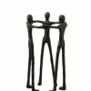 LANADECO Statuettes Et Figurines Personnages Cercle Aluminium Noir H36cm -Vases Soldes personnages cercle aluminium noir h36cm