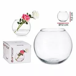 Wadiga Vases Petit Vase Boule En Verre - Diamètre 12cm -Vases Soldes petit vase boule en verre diametre 12cm 2