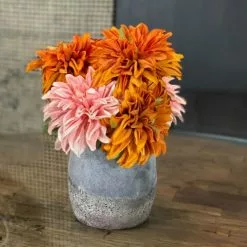 Now’s Home Vases Pot En Verre Gris Taupe H16 -Vases Soldes pot en verre gris taupe h16 1