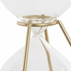 ITEM International Statuettes Et Figurines Sablier De Décoration Métal Doré Et Verre -Vases Soldes sablier de decoration metal dore et verre 7