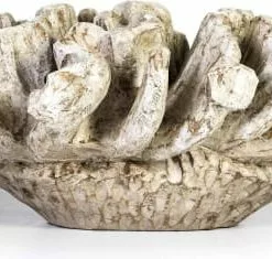 Thai Natura Statuettes Et Figurines Sculpture En Bois Gris