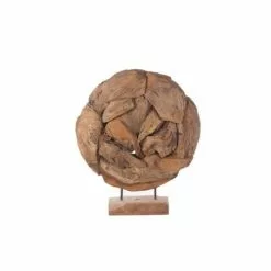 Dijk Statuettes Et Figurines Sculpture Fragment En Teck Sur Pied H 59cm