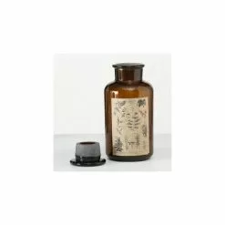 Wadiga Statuettes Et Figurines Set De 2 Flacons Décoratifs En Verre H18cm -Vases Soldes set de 2 flacons decoratifs en verre h18cm 2