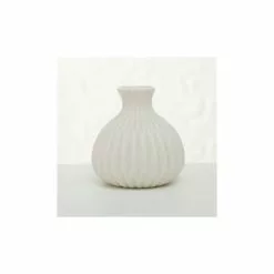 Wadiga Set De 3 Petits Vases En Porcelaine Blanche -Vases Soldes set de 3 petits vases en porcelaine blanche 2