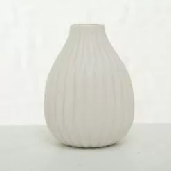Wadiga Set De 3 Petits Vases En Porcelaine Blanche -Vases Soldes set de 3 petits vases en porcelaine blanche 3