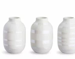 Kähler Design Set De 3 Vases En Miniature Noir H8cm -Vases Soldes set de 3 vases en miniature nacre h8cm 4