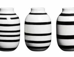 Kähler Design Set De 3 Vases En Miniature Noir H8cm -Vases Soldes set de 3 vases en miniature noir h8cm 4