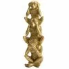 Amadeus Statuettes Et Figurines Singes En Résine Rien Dit, Rien Vu, Rien Entendu H30cm -Vases Soldes singes en resine rien dit rien vu rien entendu h30cm