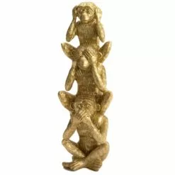 Amadeus Statuettes Et Figurines Singes En Résine Rien Dit, Rien Vu, Rien Entendu H30cm