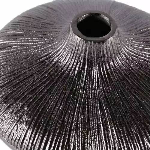 Zago Vases Soliflore En Métal Noir D25cm 4 Zago Vases Soliflore En Métal Noir D25cm – Image 2